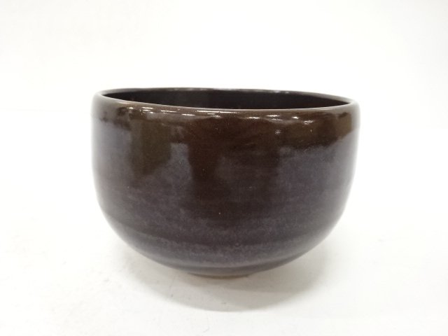 JAPANESE COLLECTIBLE / ARTIST-MADE BLACK GLAZE TEA BOWL